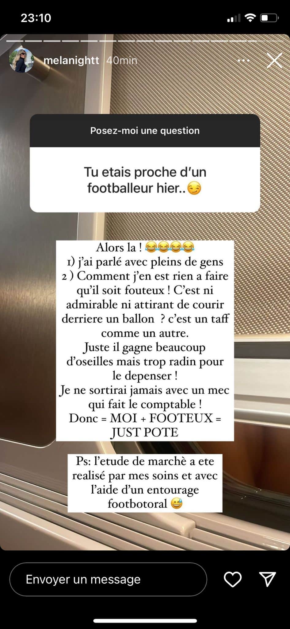 Mélanight : ses abonnés sont certains qu'elle est en couple avec un footballeur