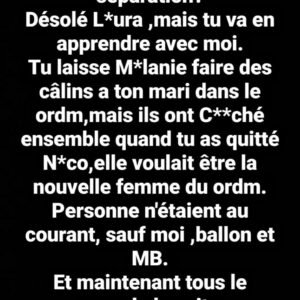 Mélanie ORL : accusée d'avoir eu une aventure avec Nikola Lozina, elle s'exprime