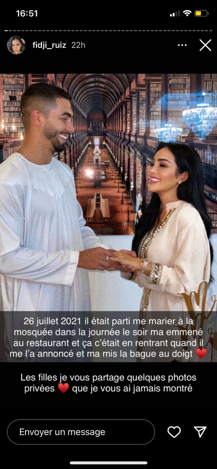 Fidji Ruiz : elle se montre lors de son mariage secret avec Anas