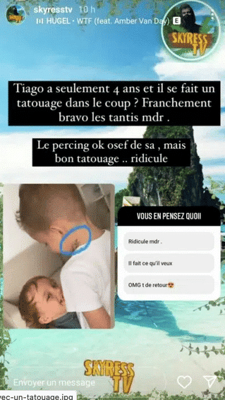 Julien Tanti : son fils Tiago déjà percé et tatoué ? Les internautes s'emballent