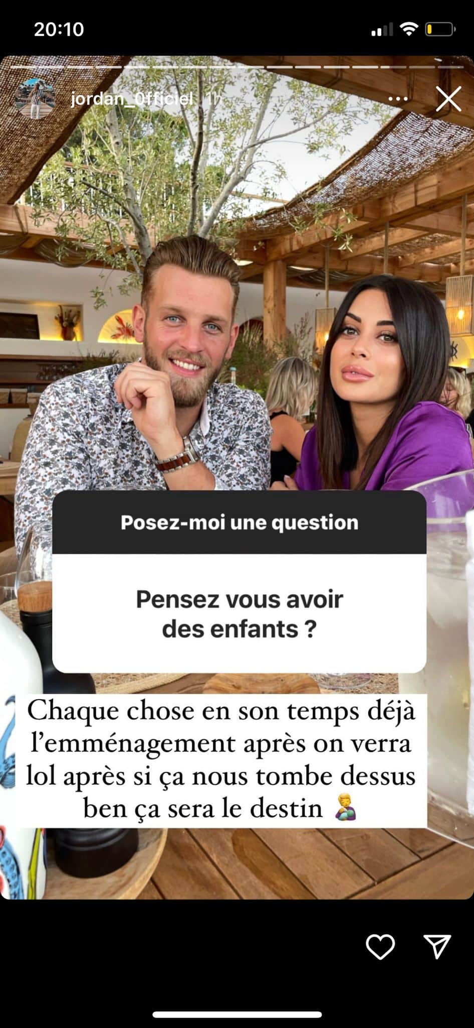 Jordan : sur le point de fonder une famille avec Manon Van ? Il s’exprime