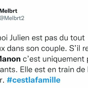 Manon Tanti : son comportement avec Julien critiqué après la diffusion de 'C'est la famille'