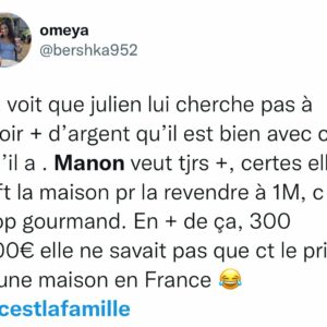 Manon Tanti : son comportement avec Julien critiqué après la diffusion de 'C'est la famille'