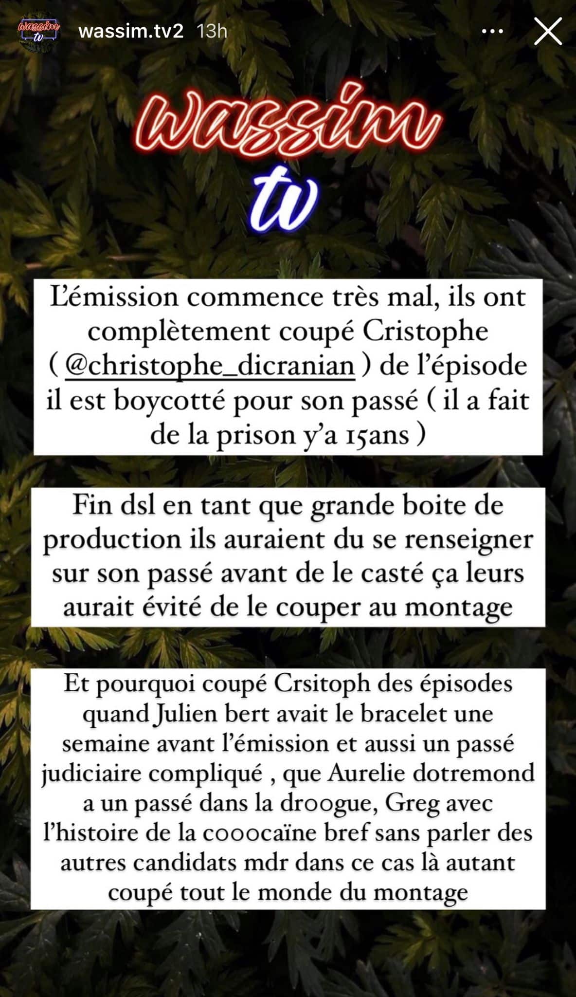 Liam Di Benedetto : son mari coupé au tournage des Cinquante pour ses antécédents judiciaires ?