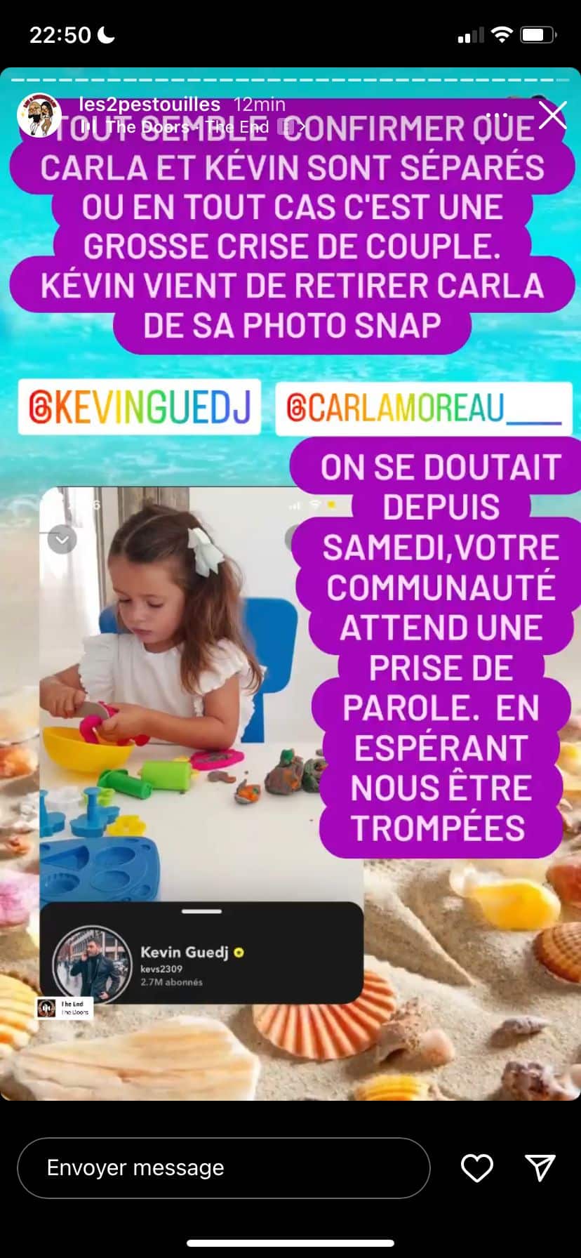 Carla Moreau et Kevin Guedj : officiellement séparés ? La Toile en est certaine