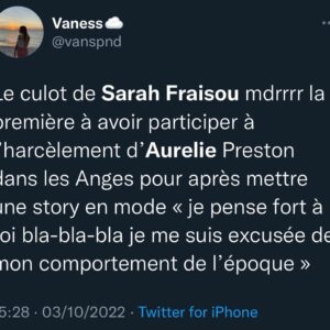 Sarah Fraisou : elle soutient Aurélie Preston qui a tenté de mettre fin à ses jours et se fait tacler