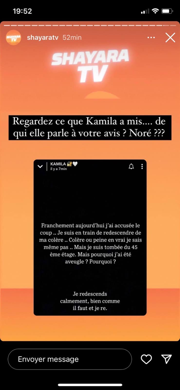 Kamila : séparée de Noré ? Elle s’exprime