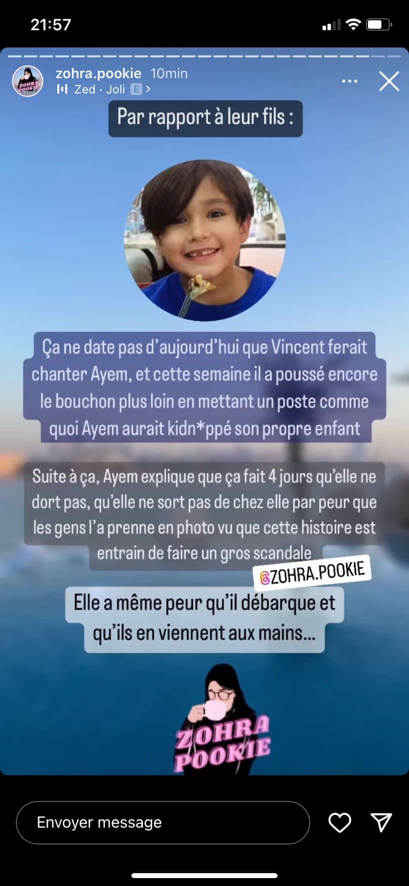 Ayem Nour : accusée par Vincent Miclet d'avoir enlevé leur fils, elle s'exprime