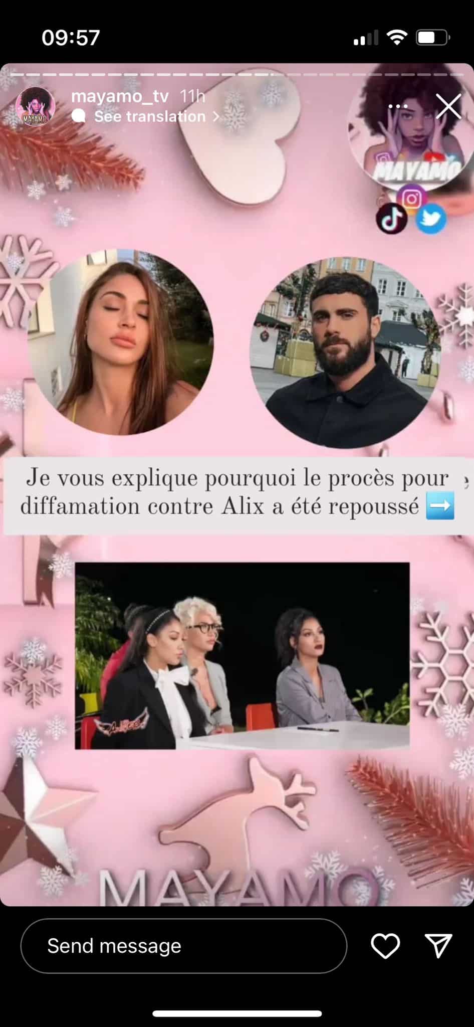 Alix : les circonstances du report de son procès contre Illan se précisent