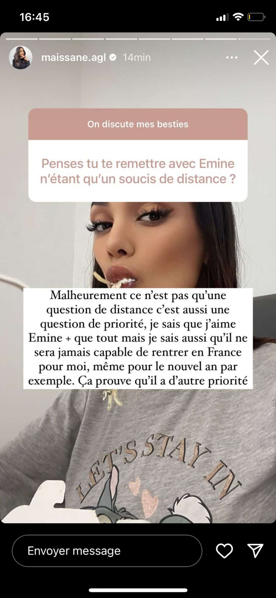 Maissane : elle s'exprime sur les vraies raisons de sa rupture avec Emine