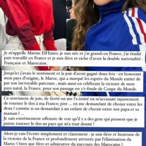 Marine El Himer : critiquée pour avoir soutenu le Maroc, elle s'exprime