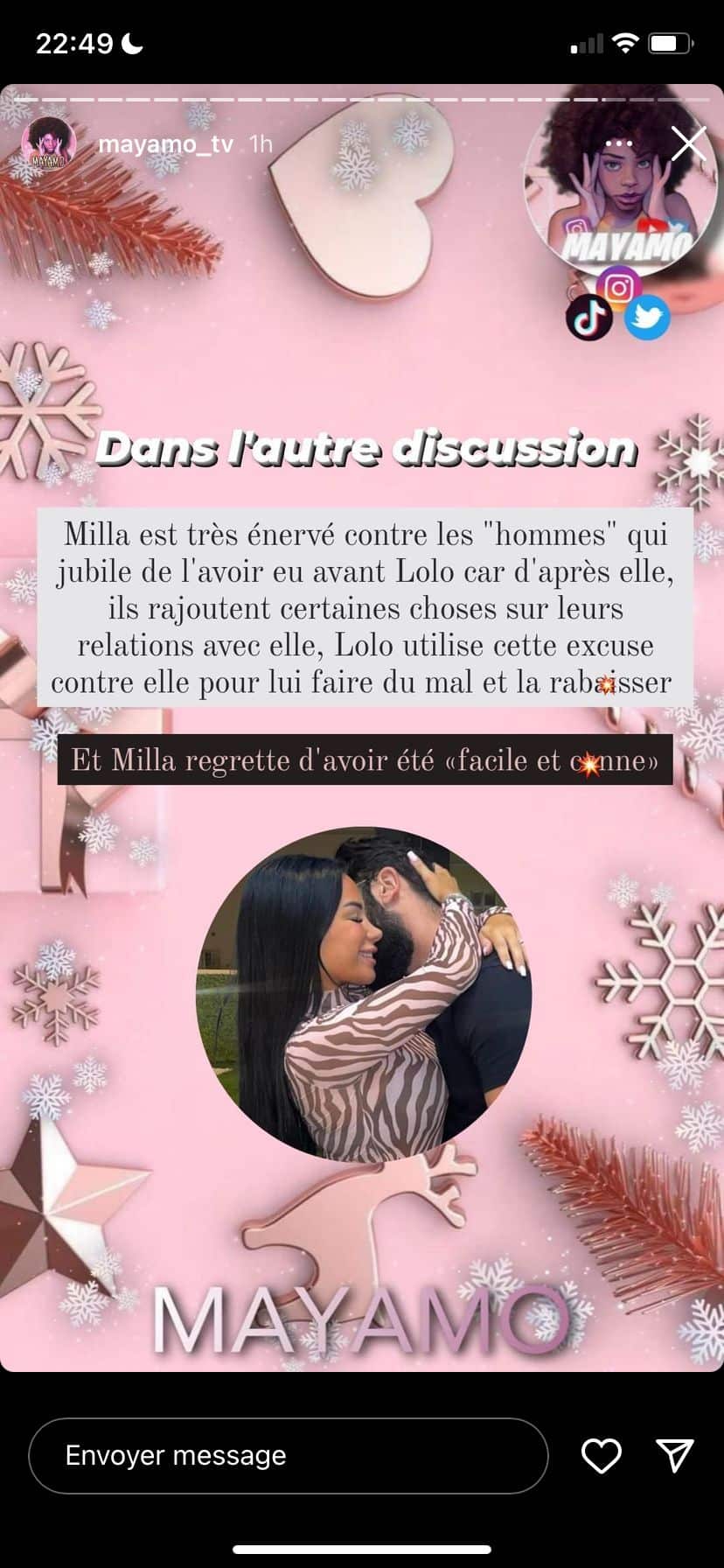 Milla Jasmine : trahison, crise de couple... elle traverserait une très mauvaise passe