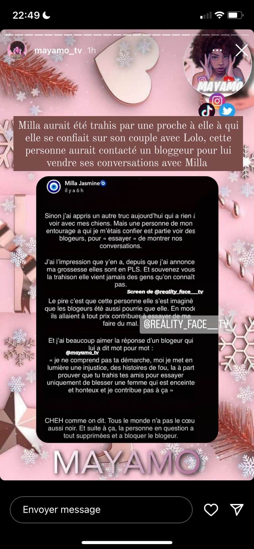 Milla Jasmine : trahison, crise de couple... elle traverserait une très mauvaise passe