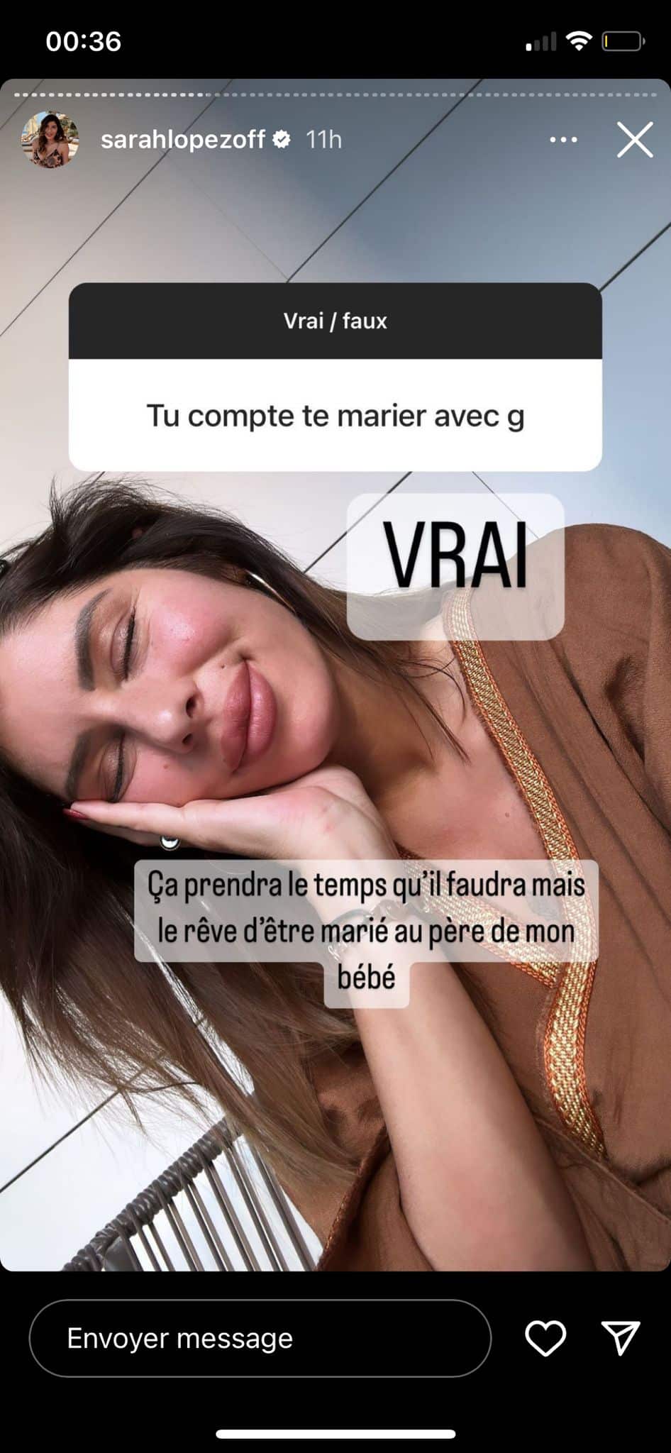 Sarah Lopez : enceinte et sur le point de se marier avec son chéri ?