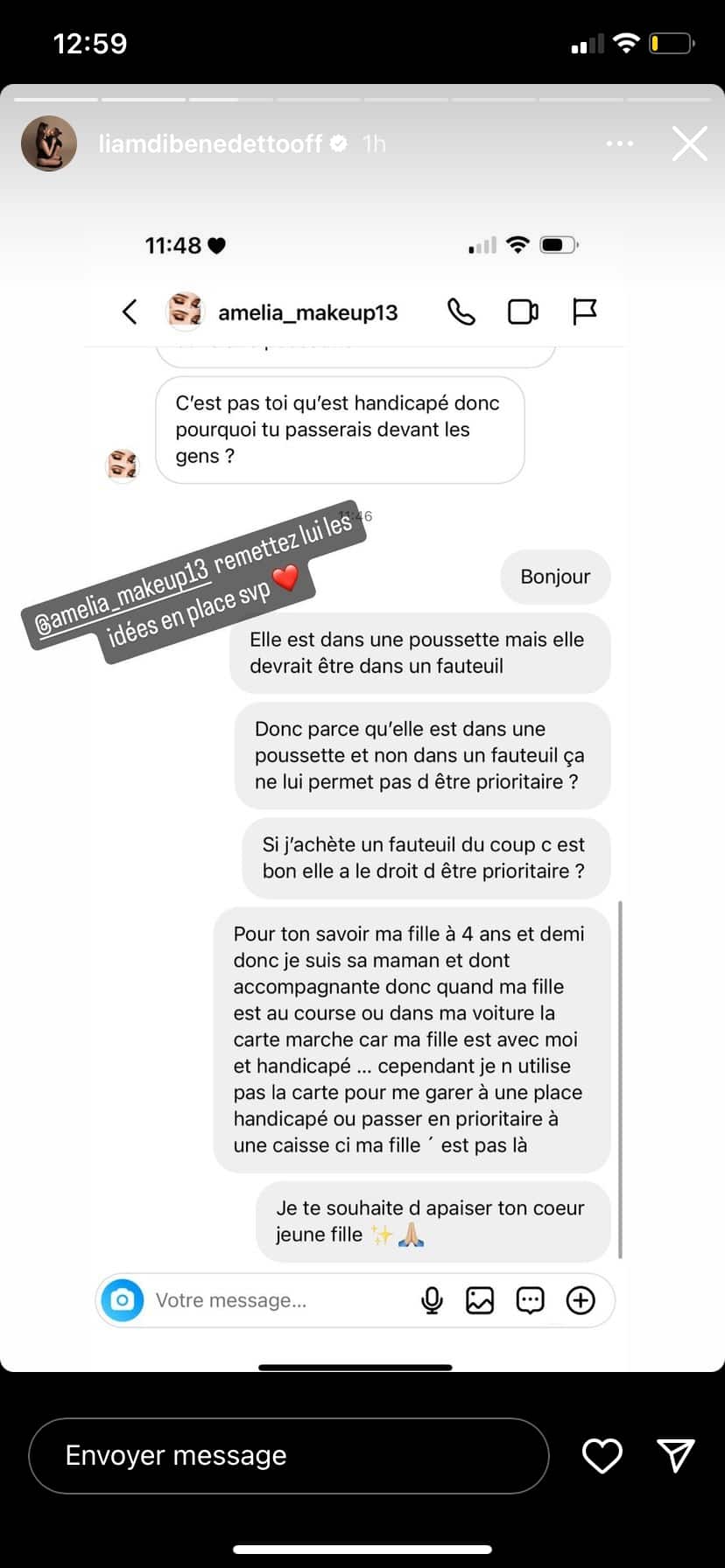 Liam Di Benedetto : attaquée sur le handicap de sa fille, elle s'emporte