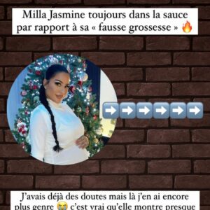 Milla Jasmine : elle est toujours accusée de simuler sa grossesse