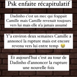 Camille Froment : le père de sa fille annonce leur rupture