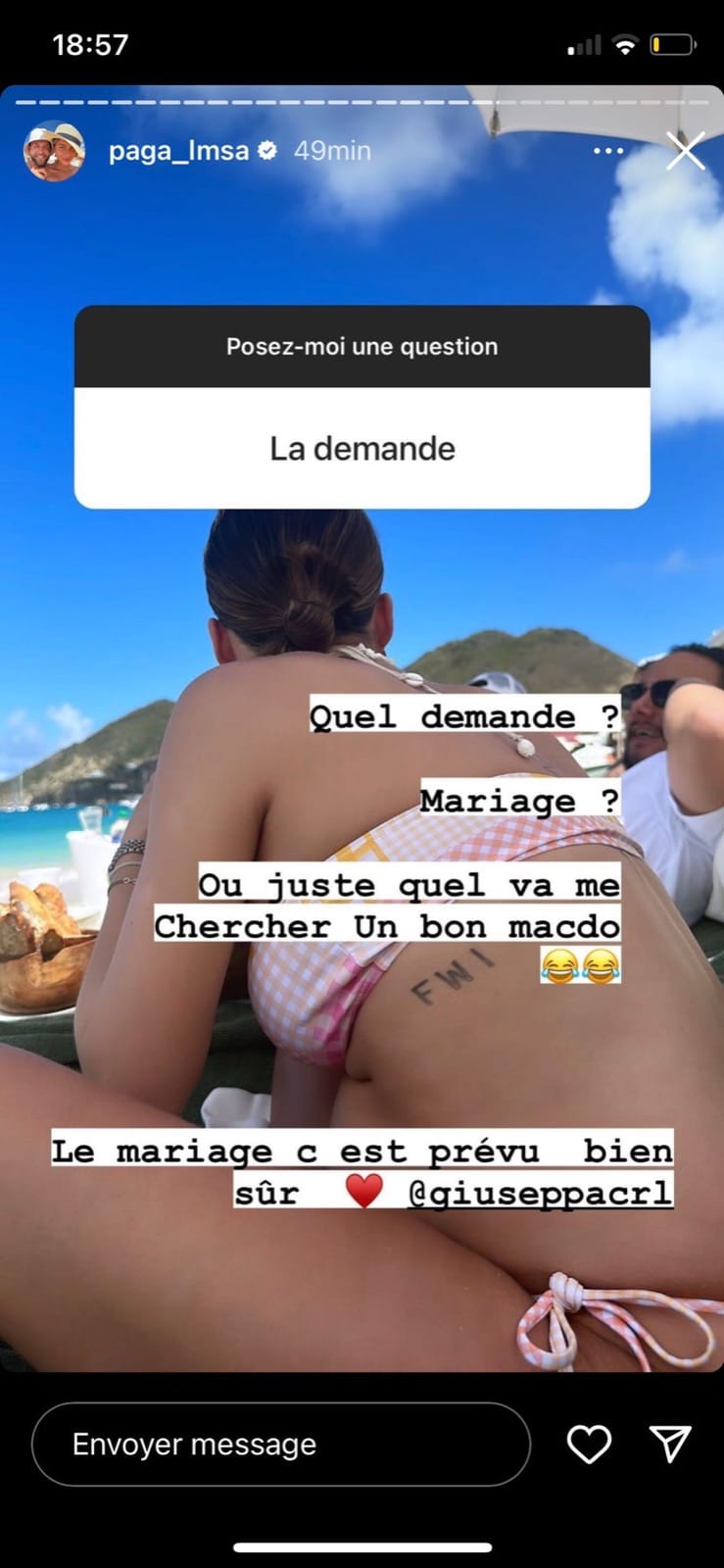 Paga : bientôt le mariage avec Giuseppa ? Il s'exprime