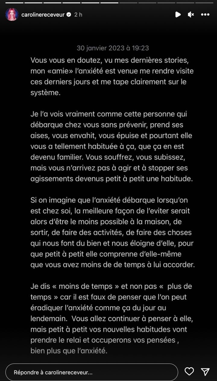 'J'ai des choses à vous dire…' : Caroline Receveur se confie sur ses énormes crises d'angoisse