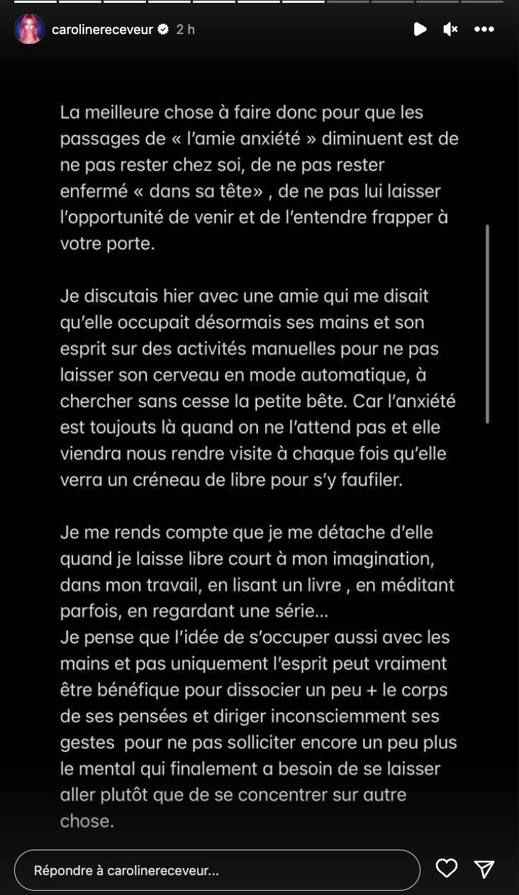 'J'ai des choses à vous dire…' : Caroline Receveur se confie sur ses énormes crises d'angoisse@