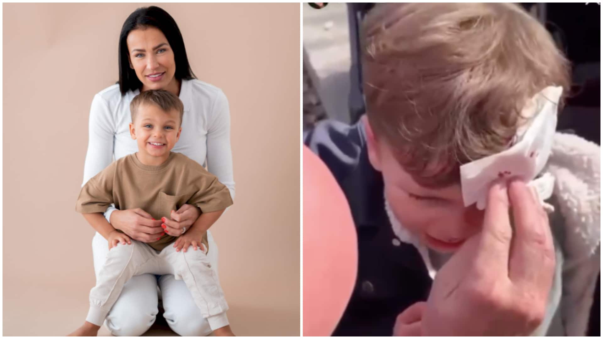 Julie Ricci : elle filme son fils Gianni juste après une grosse chute sur la tête
