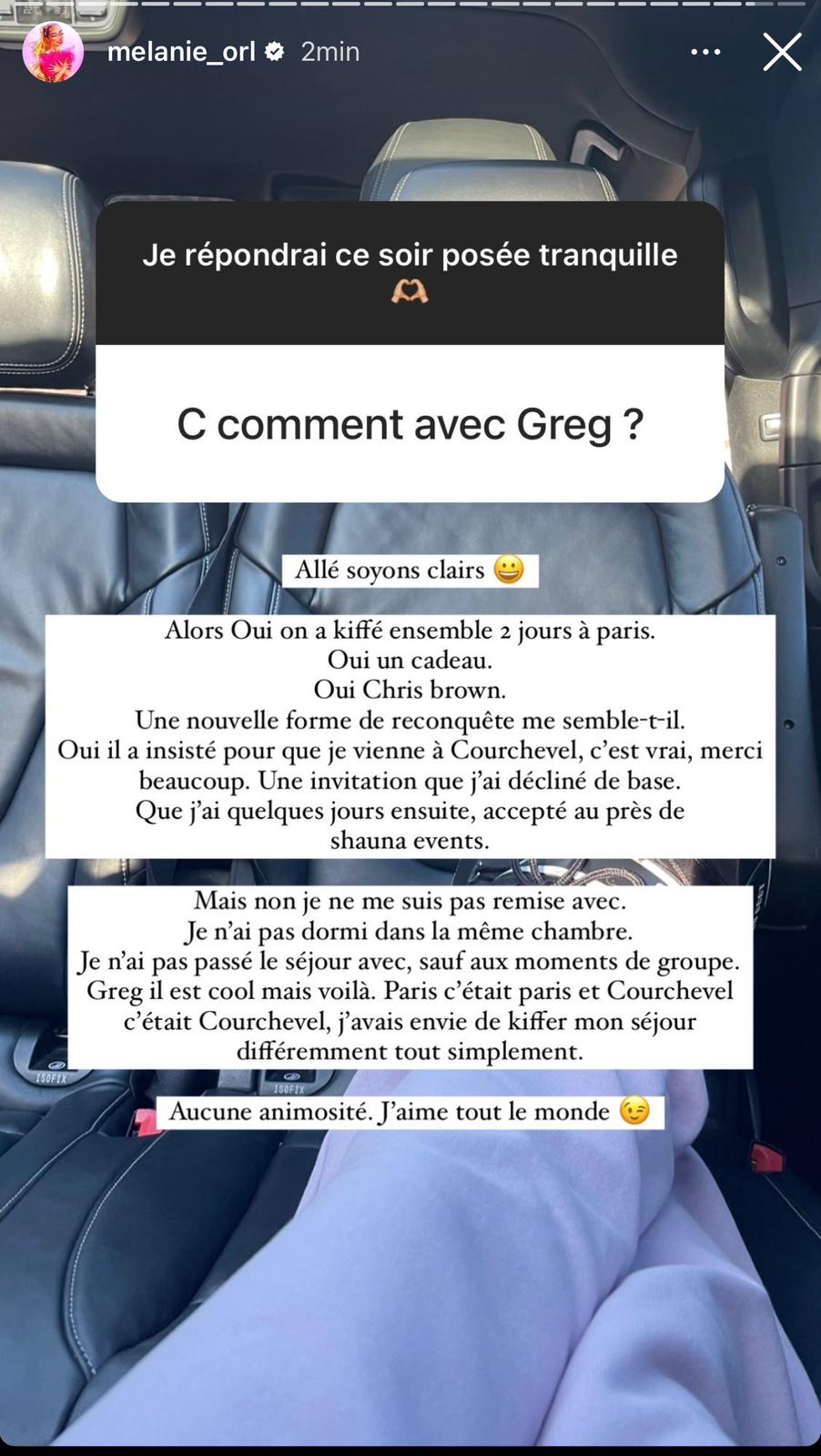 'Je ne l'aime pas' : Mélanie ORL se confie sur sa relation avec Greg Yega