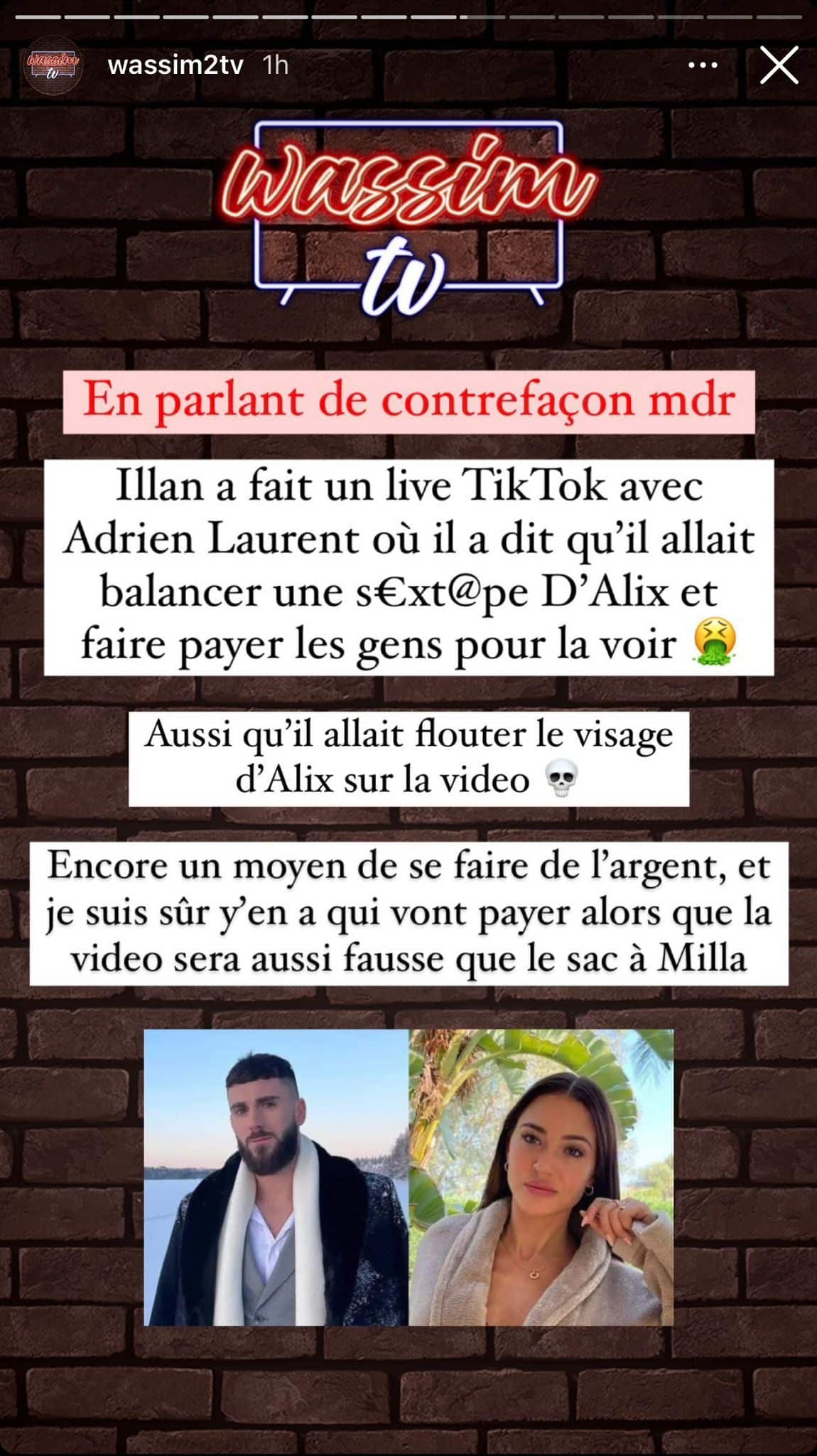 Illan Castronovo : sur le point de partager une vidéo intime d'Alix ?