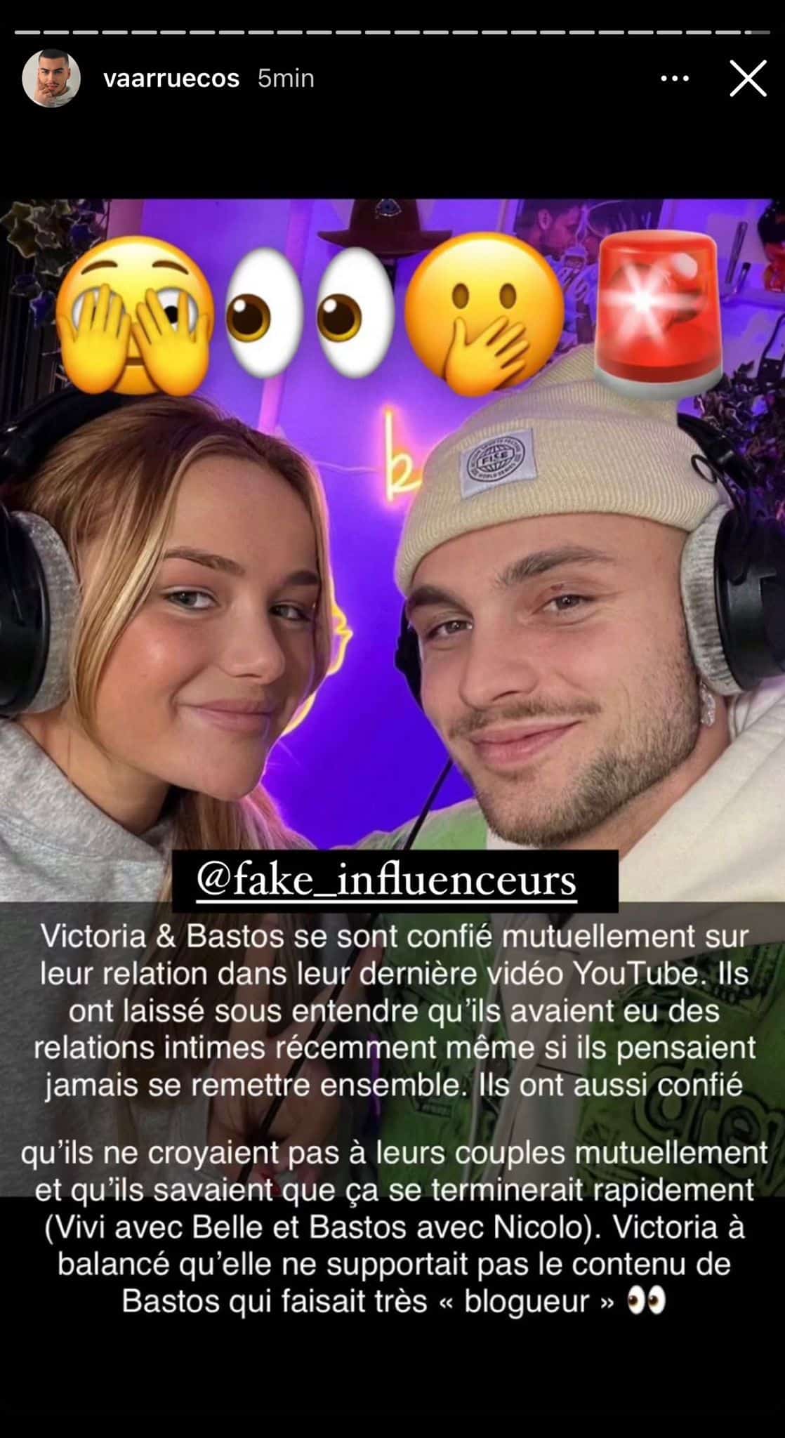 Bastos : de nouveau en couple avec Victoria Mehault ? Ils se confient sur leurs moment intimes