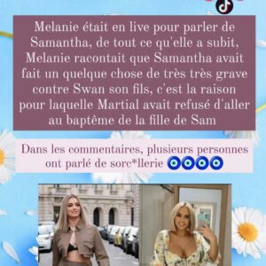 Mélanie Da Cruz : elle accuse Samantha Peyton de faits graves envers son fils Swan