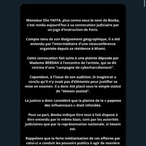 Affaire Booba et Magali Berdah : le rappeur placé sous le statut de 'témoin assisté'