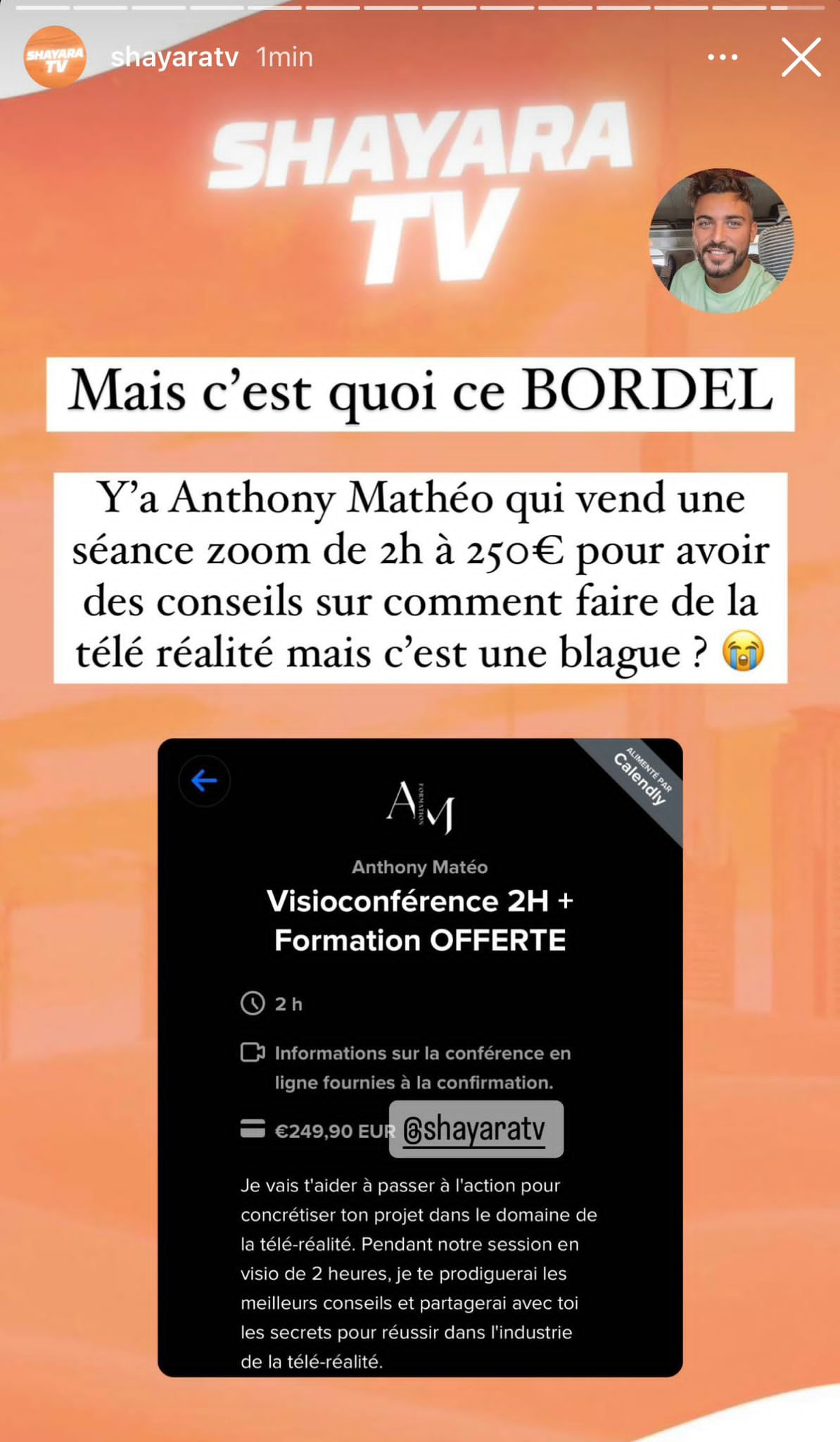 Anthony Matéo : sa formation pour intégrer le monde de la télé-réalité ne passe pas