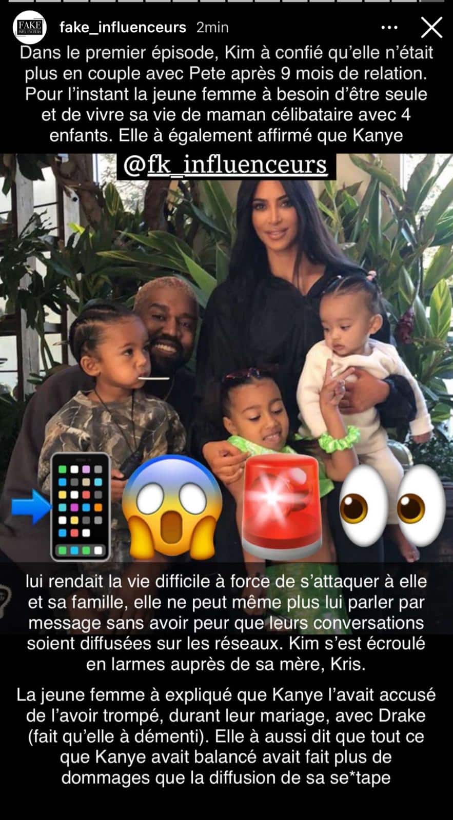Kim Kardashian : terrifiée par son ex-mari Kanye West ? Elle fond en larmes