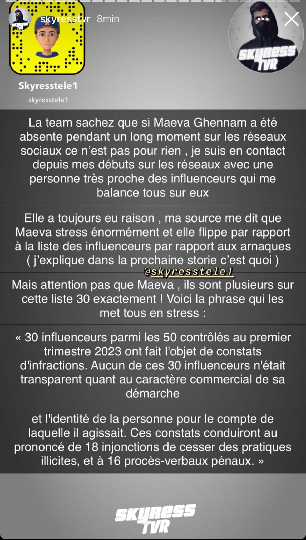 Maeva Ghennam : les raisons de son absence se précisent