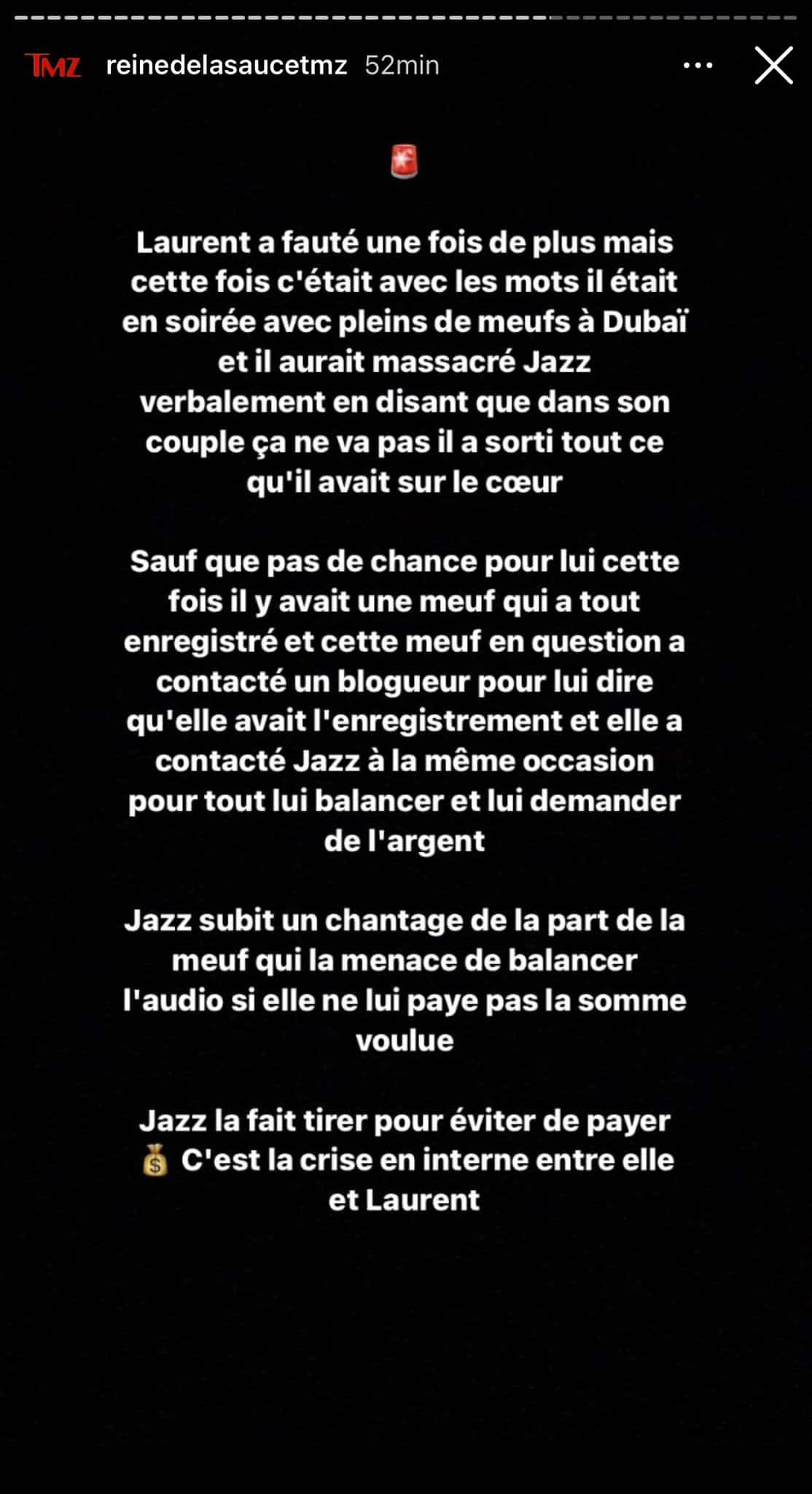 Jazz Correia : trahie par Laurent et victime de chantage ? Les circonstances de son mal-être se précisent 