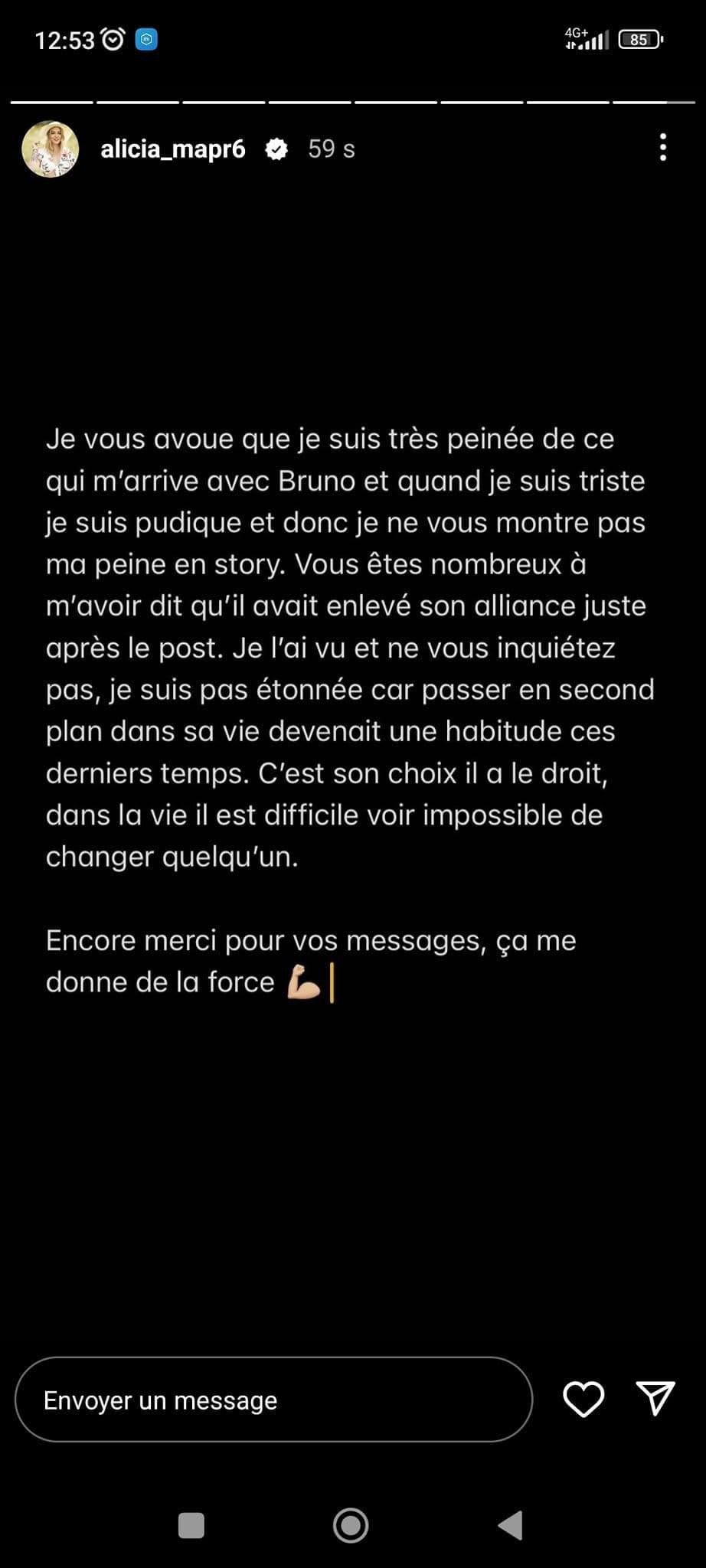 Alicia (MAPR6) : séparée de Bruno, elle s'en prend à lui