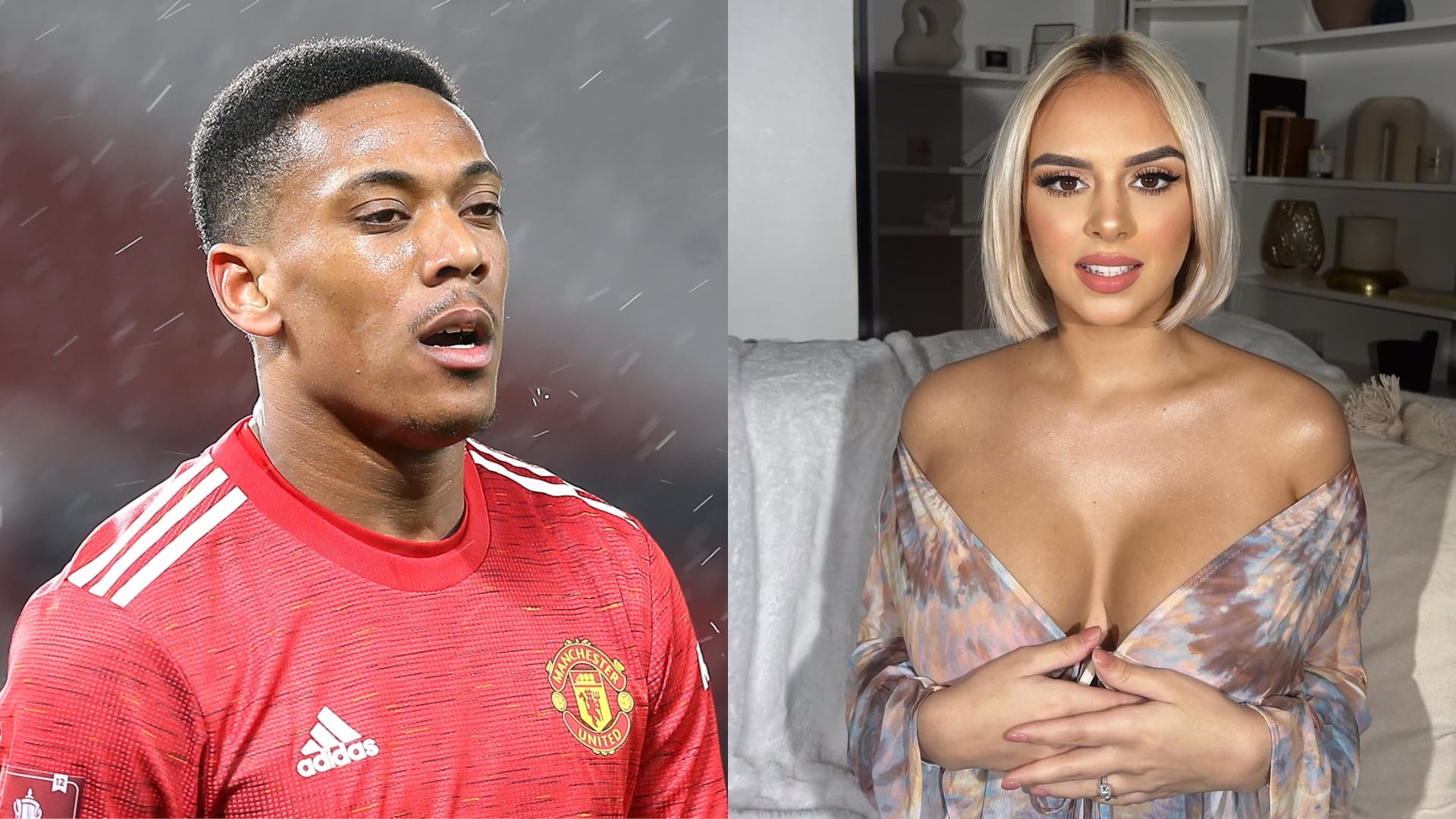 Anthony Martial : filmé avec Samantha Peyton après une bagarre, les internautes s’interrogent