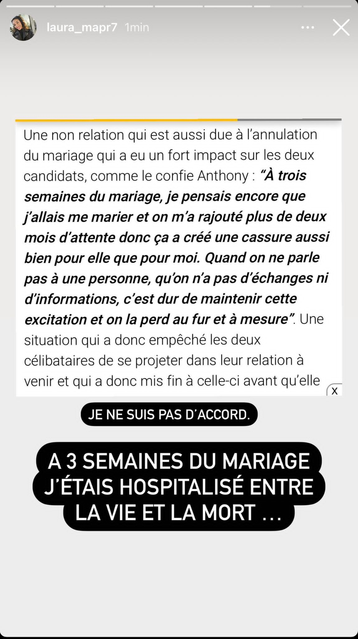 'Ça a créé une cassure' : Laura (MAPR) critiquée par Anthony sur leur relation, elle rétorque