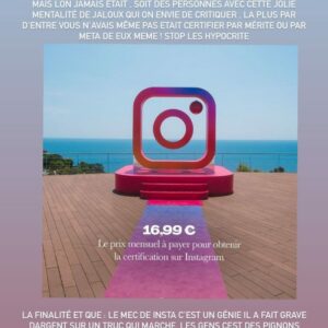 Jazz : elle réagit à la possibilité de payer sa certification sur Instagram