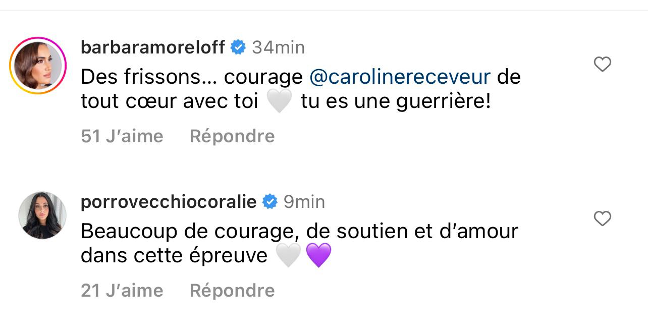 Jessica Thivenin, Giuseppa : les candidates de télé-réalité apportent leur soutien à Caroline Receveur