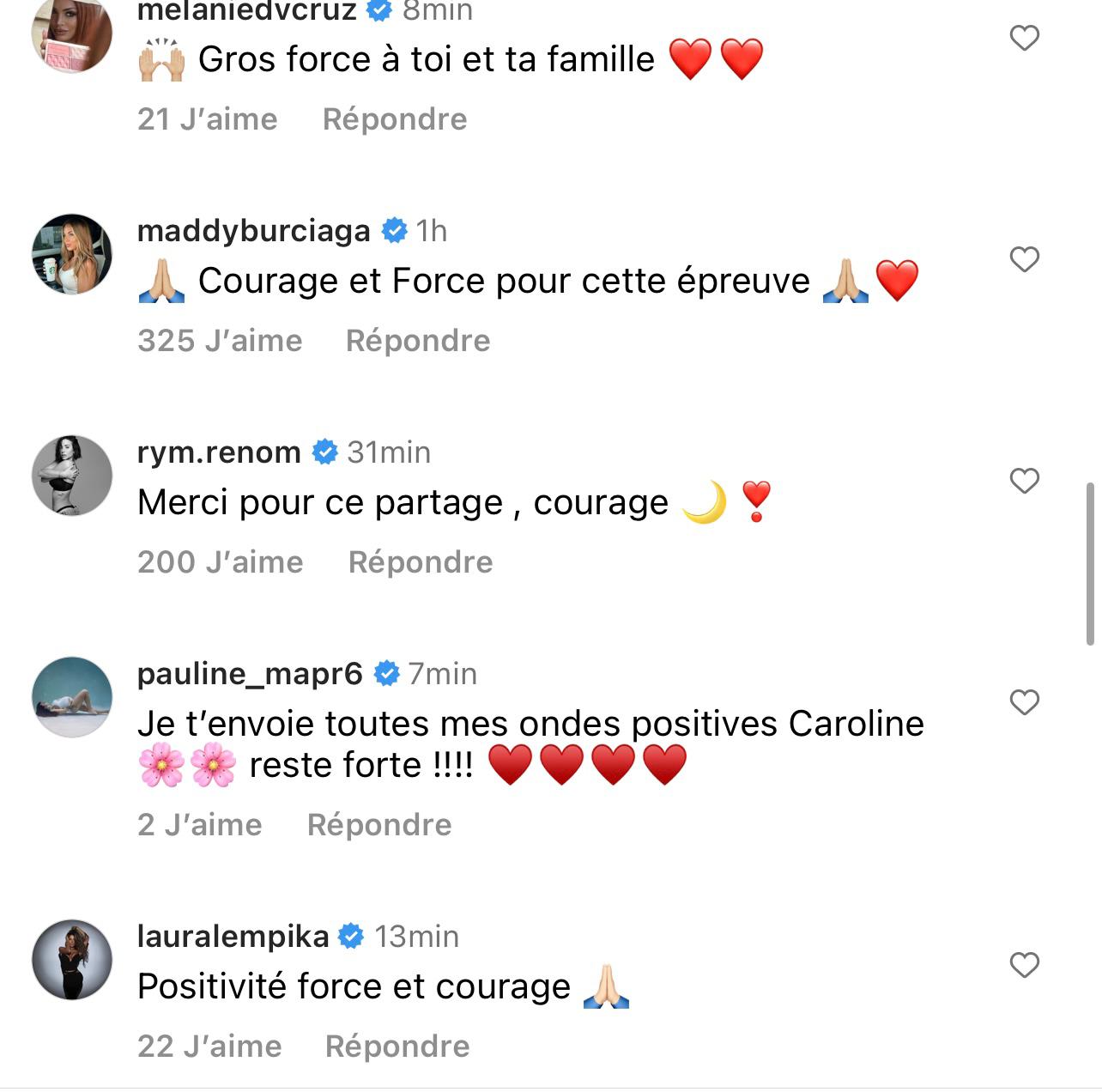 Jessica Thivenin, Giuseppa : les candidates de télé-réalité apportent leur soutien à Caroline Receveur