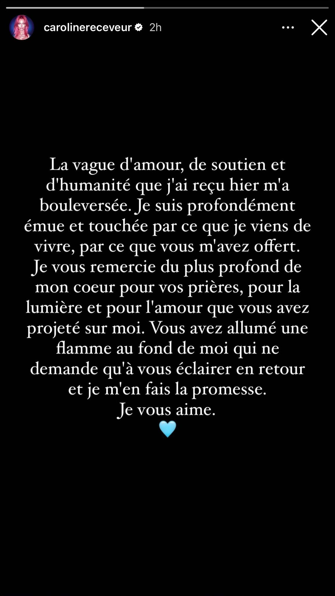 'Je m'en fais la promesse' : Caroline Receveur se confie après avoir annoncé souffrir d'un cancer