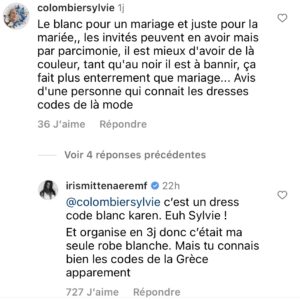 Iris Mittenaere : sa tenue à un mariage jugée déplacée, elle s'attire les foudres des internautes