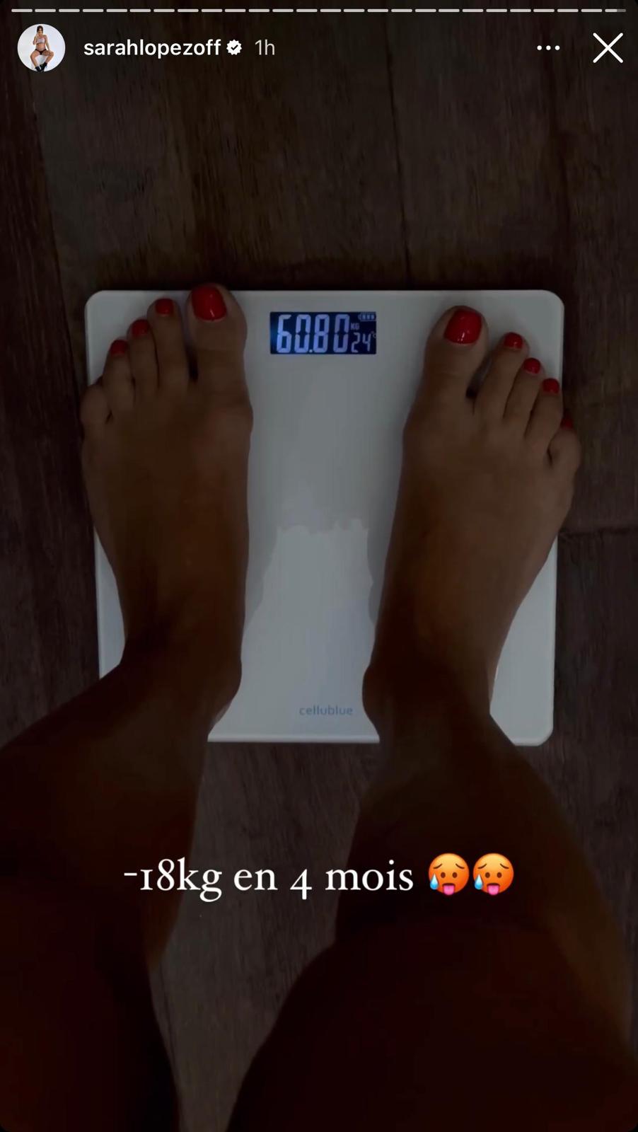 18 kilos en 4 mois' : Sarah Lopez s'exprime sur sa perte de poids depuis la naissance de sa fille