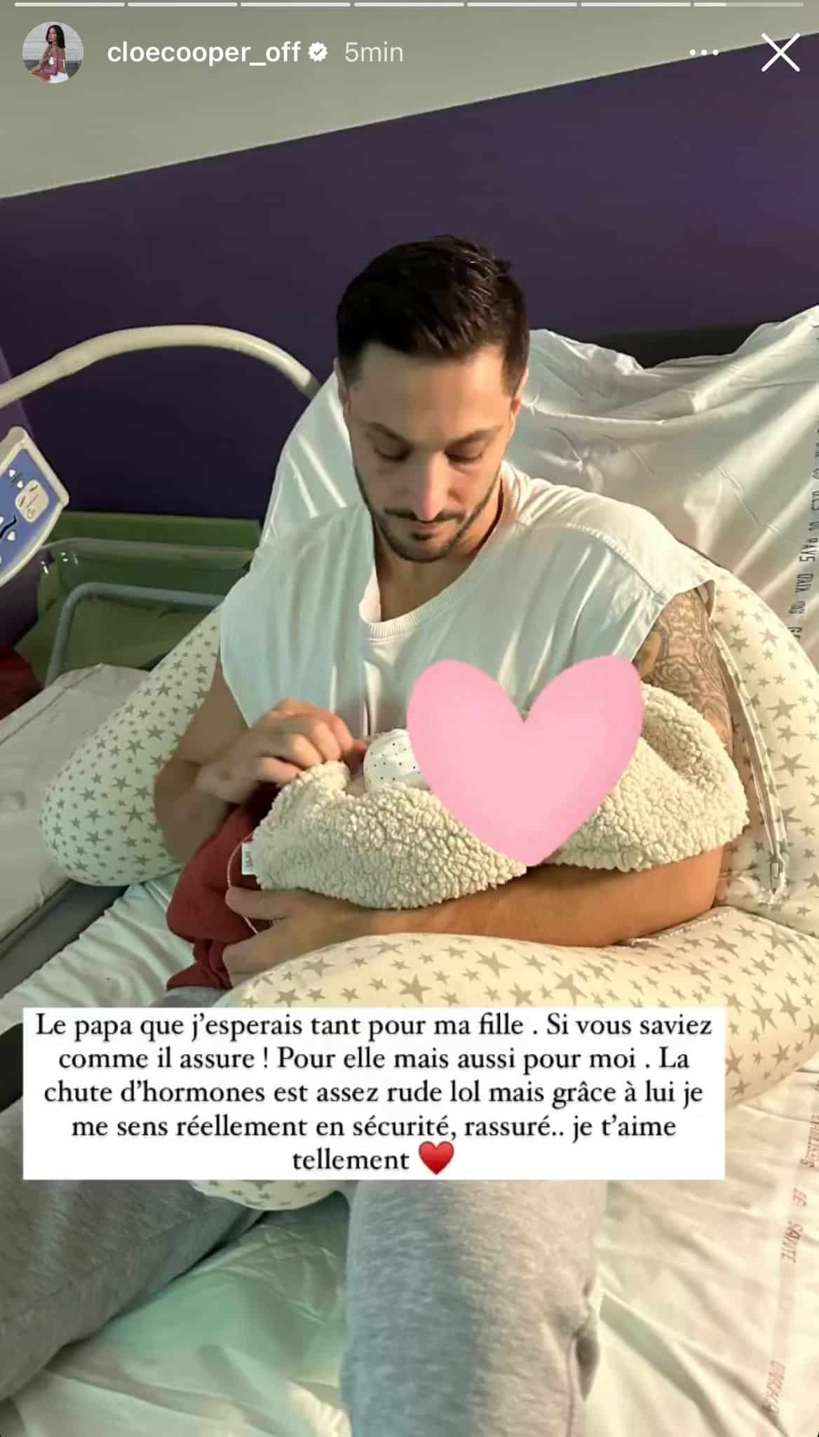 Cloé Cooper : maman d'une petite Lou, elle fait une tendre déclaration d'amour à Sébastien Pinelli