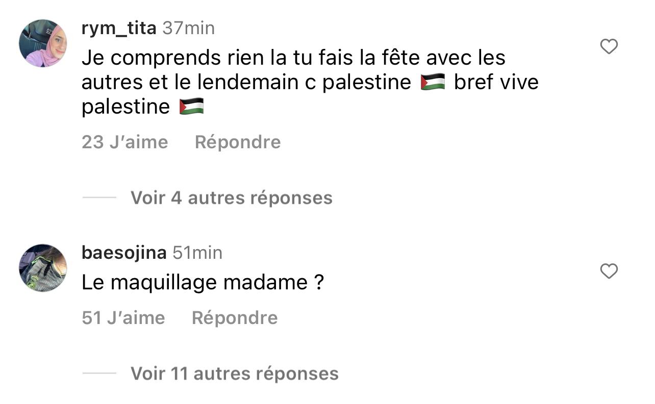 Commentaires Maeva Ghennam