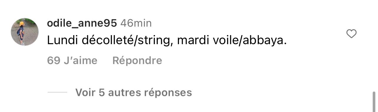 Commentaires Maeva Ghennam