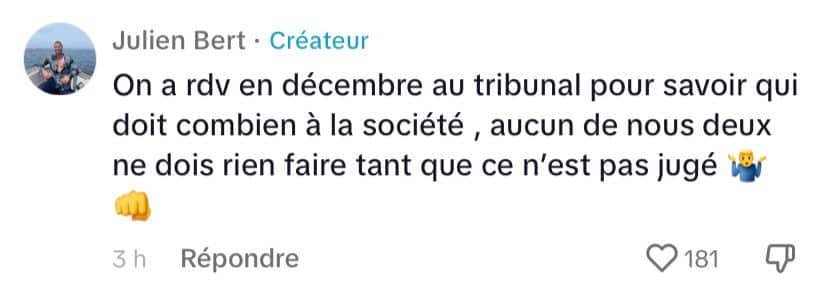 'S'il te plaît laisse moi' : Julien Bert tacle son ex Hilona Gos, les internautes voient rouge