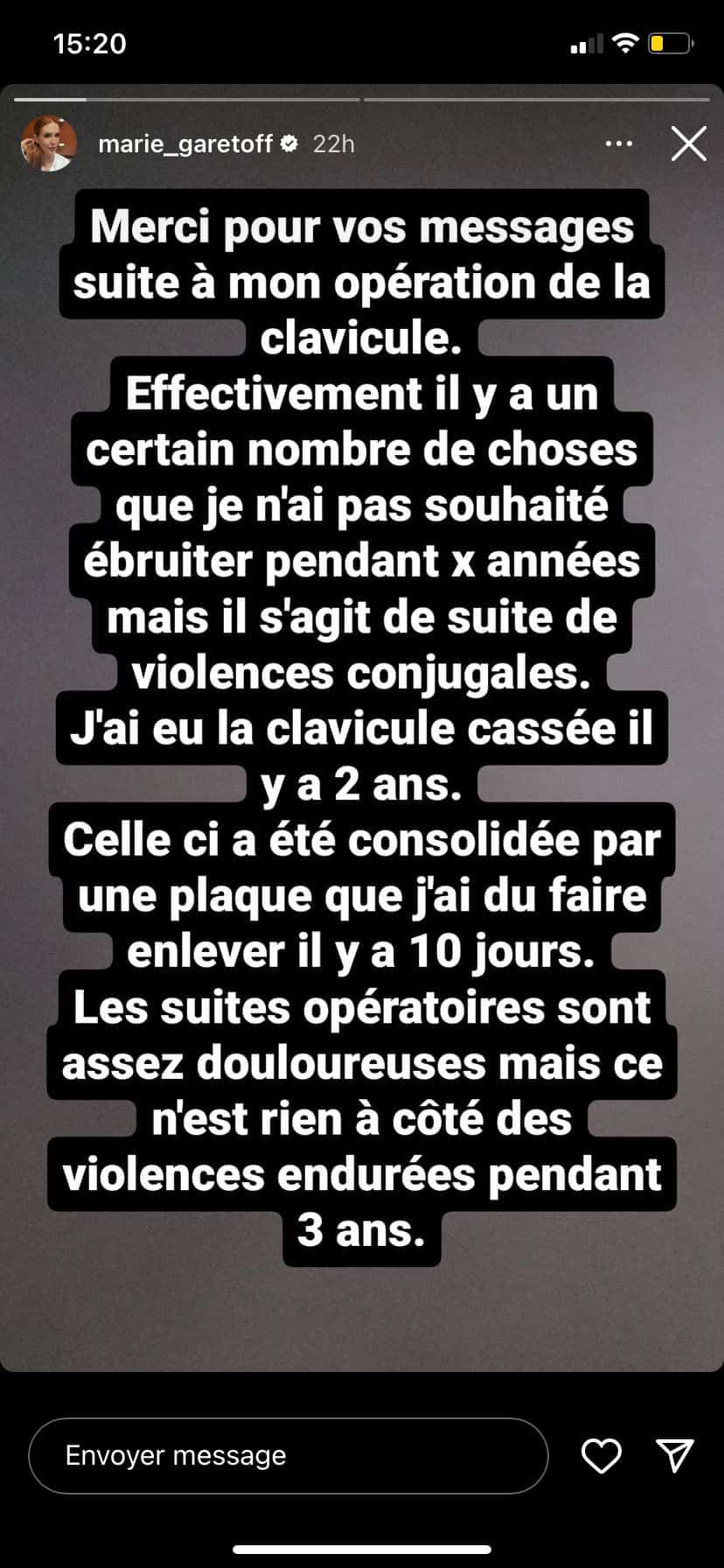 'Il y a un certain nombre de choses que…' : Marie Garet donne de ses nouvelles et inquiète les internautes