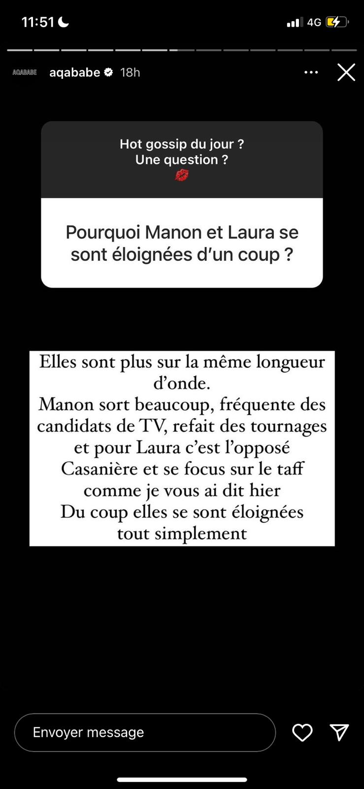 Manon Tanti : de nouveau en froid avec sa meilleure amie Laura Lempika, les raisons se précisent