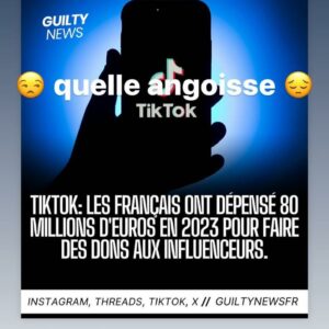 TikTok : les utilisateurs français ont dépensé 80 millions d'euros pour faire des dons aux influenceurs